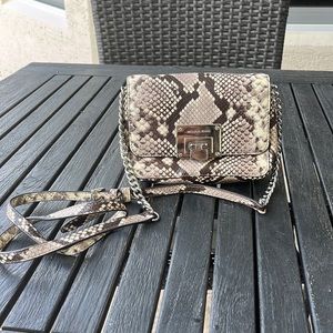 Michael Kors snake skin mini shoulder bag